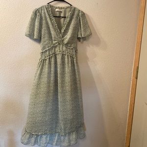 Kirundo ruffle and spotted dress size small